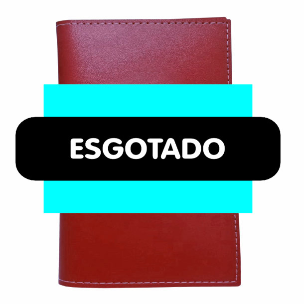 carteira porta passaporte personalizado cor bordô